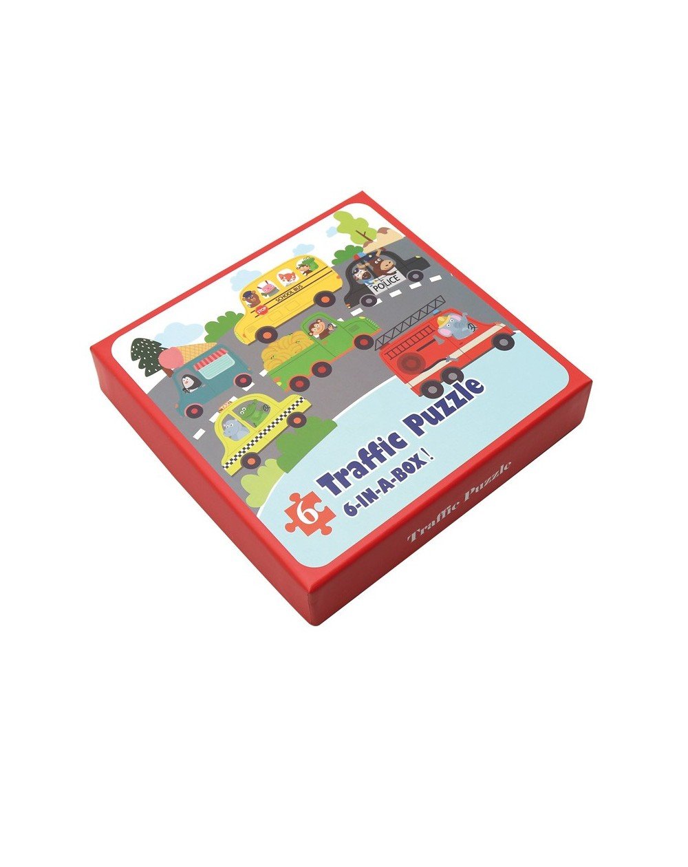 6 puzzles numa caixa - vários modelos - O Gato das Fraldas