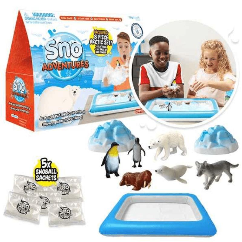Atividade Sensorial Sno Adventures Artic com figuras - Zimpli Kids - O Gato das Fraldas