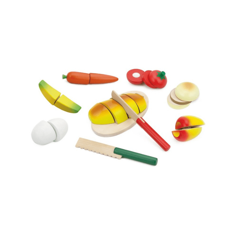 Comida de madeira para cortar, Andreu Toys - O Gato das Fraldas