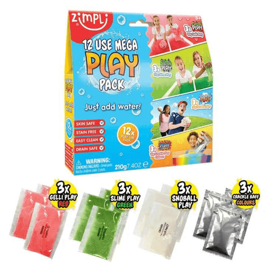Conjunto Sensorial Mega Play, Pack 12 - Zimpli Kids - O Gato das Fraldas