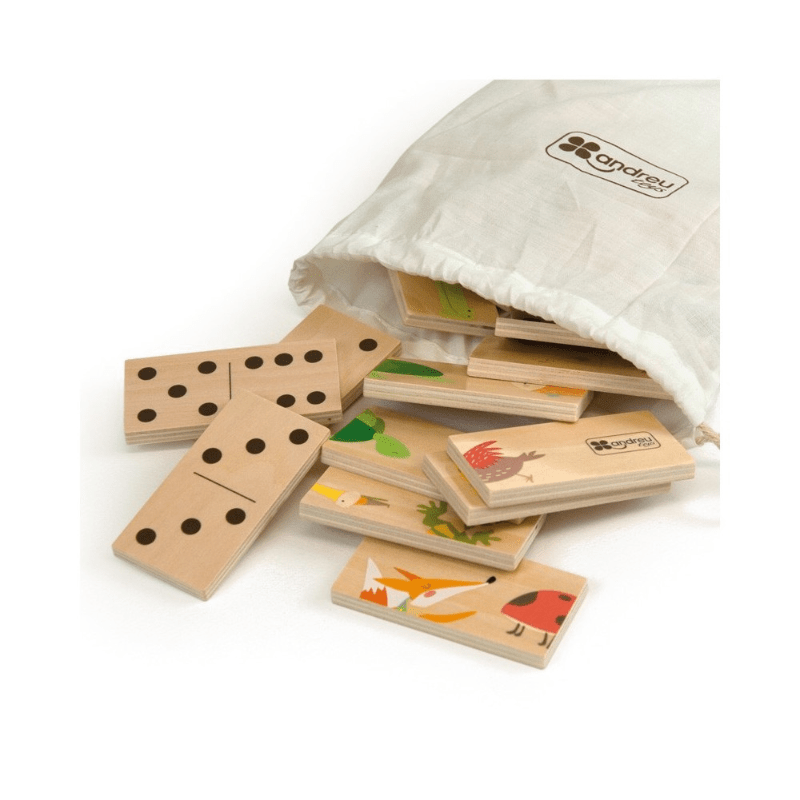 Domino Puzzle de madeira Animais Andreu Toys - O Gato das Fraldas