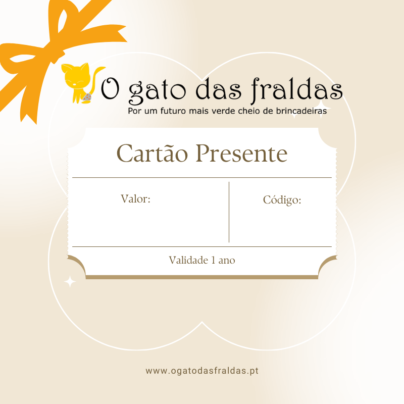 e - Cartão de Presente de Natal - O Gato das Fraldas - O Gato das Fraldas