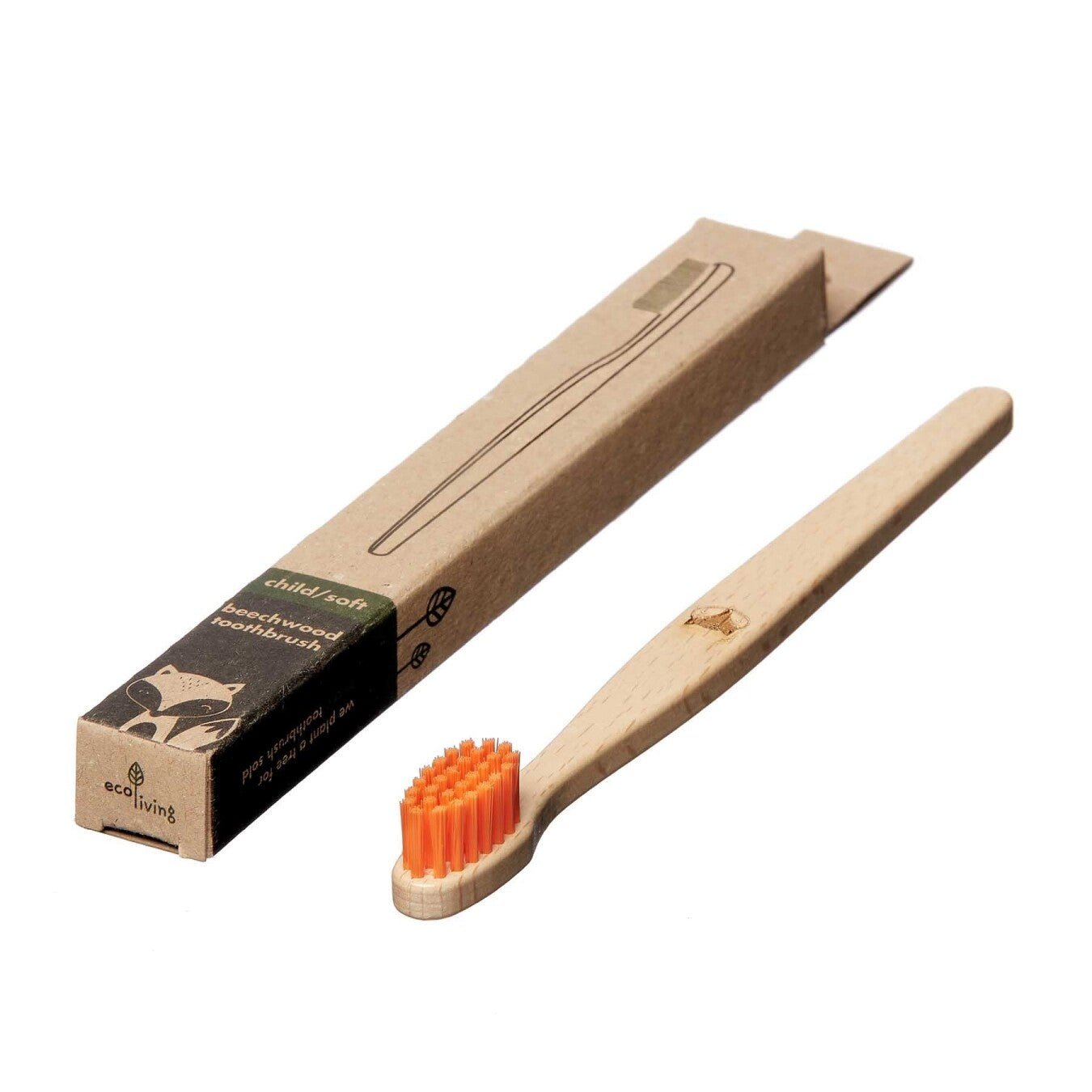 Escova de dentes infantil 100% vegetal Ecoliving - O Gato das Fraldas