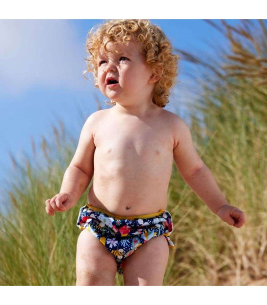 Fralda de banho ajustável Garden Delight Splash About - O Gato das Fraldas