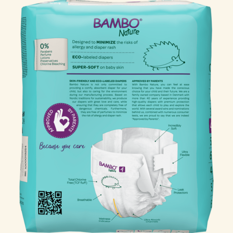 Fraldas T4, (7 - 14 kg), 24 unidades, Bambo Nature - O Gato das Fraldas