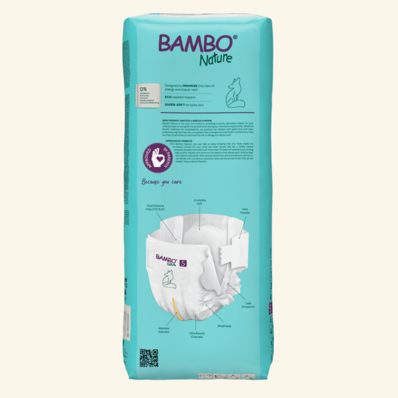 Fraldas T5, (12 - 18 kg), 44 und, pack XL, Bambo Nature - O Gato das Fraldas
