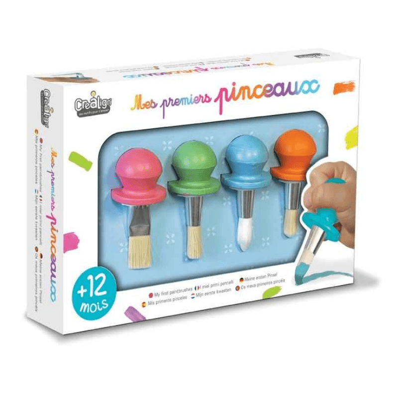 Pack Os meus primeiros pincéis, Créa Lign' + As minhas primeiras pinturas, Créa Lign' - O Gato das Fraldas