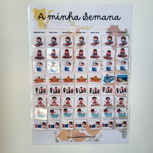 Planeador Semanal para crianças, O Gato das Fraldas - O Gato das Fraldas