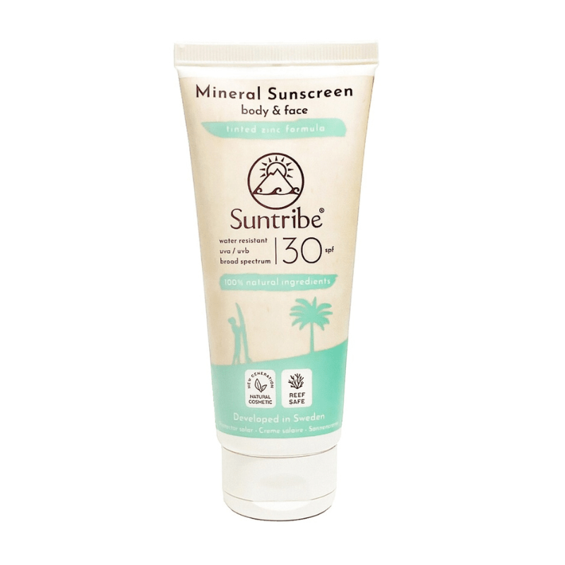 Protetor Solar Mineral Natural Corpo & Rosto FPS 30 (100 ML) Suntribe - O Gato das Fraldas