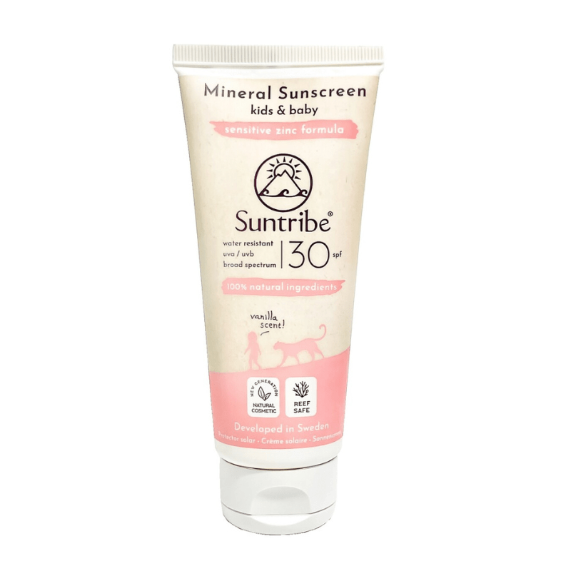 Protetor Solar Mineral Natural Infantil Baunilha FPS 30 (100 ML) Suntribe - O Gato das Fraldas