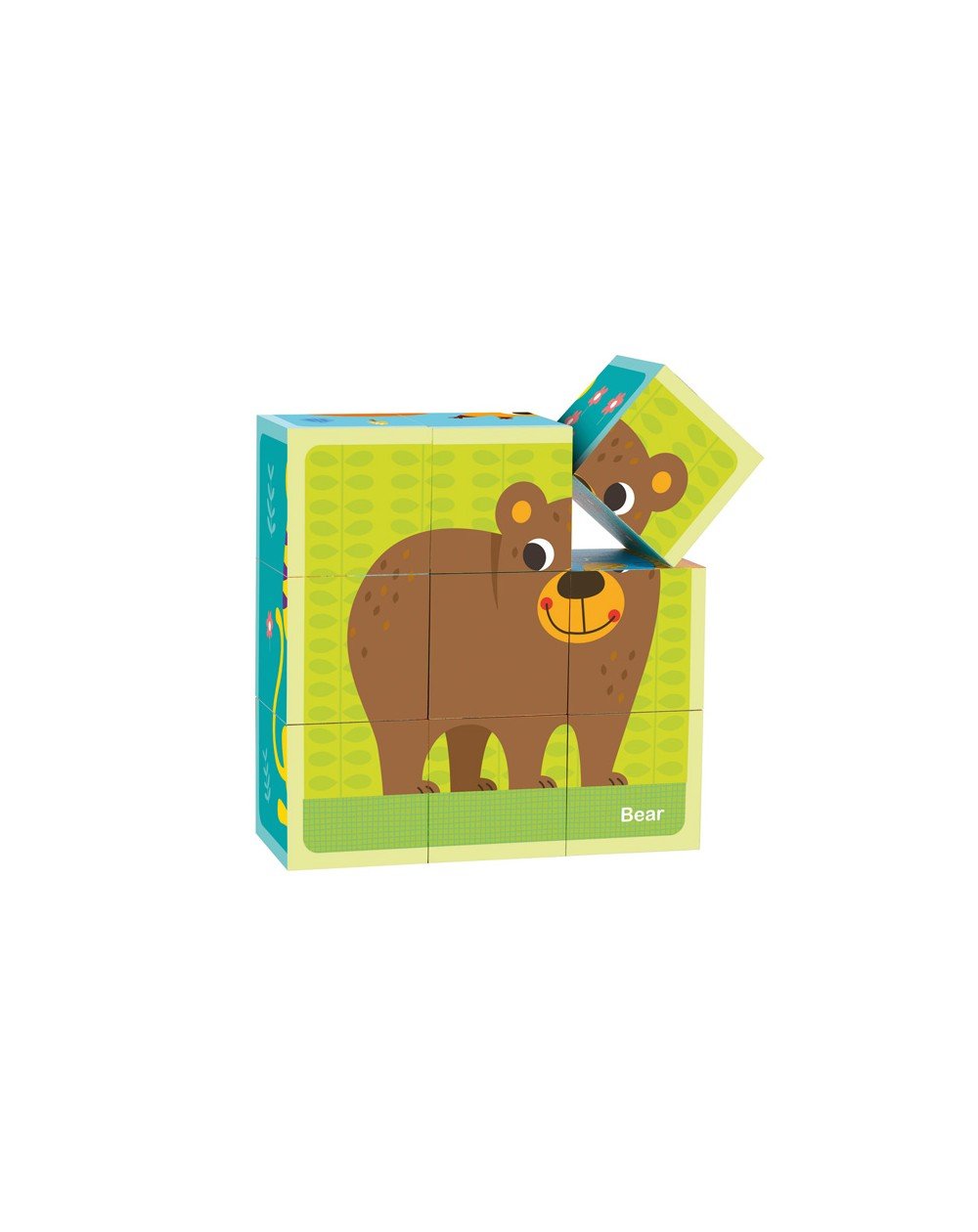 Puzzle de blocos Animais - O Gato das Fraldas