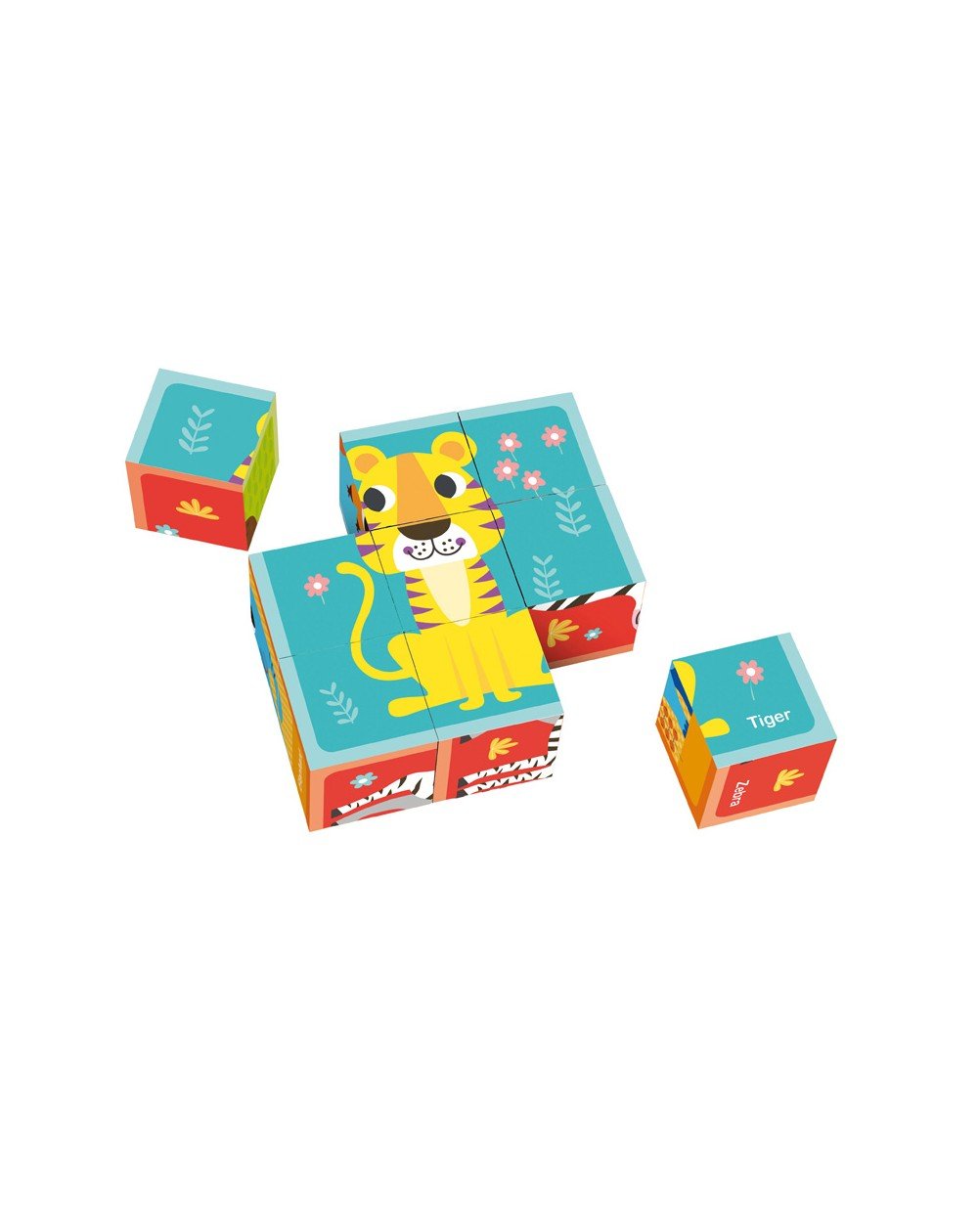 Puzzle de blocos Animais - O Gato das Fraldas