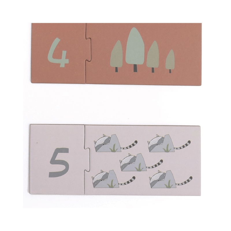 Puzzle para contar 1 - 10 - O Gato das Fraldas