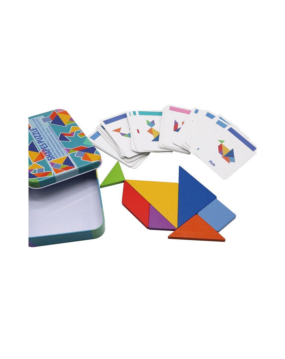 Puzzle Tangram formas - O Gato das Fraldas