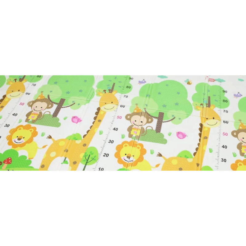 Tapete de bebé dupla face, com material não tóxico, 200x150 - O Gato das Fraldas