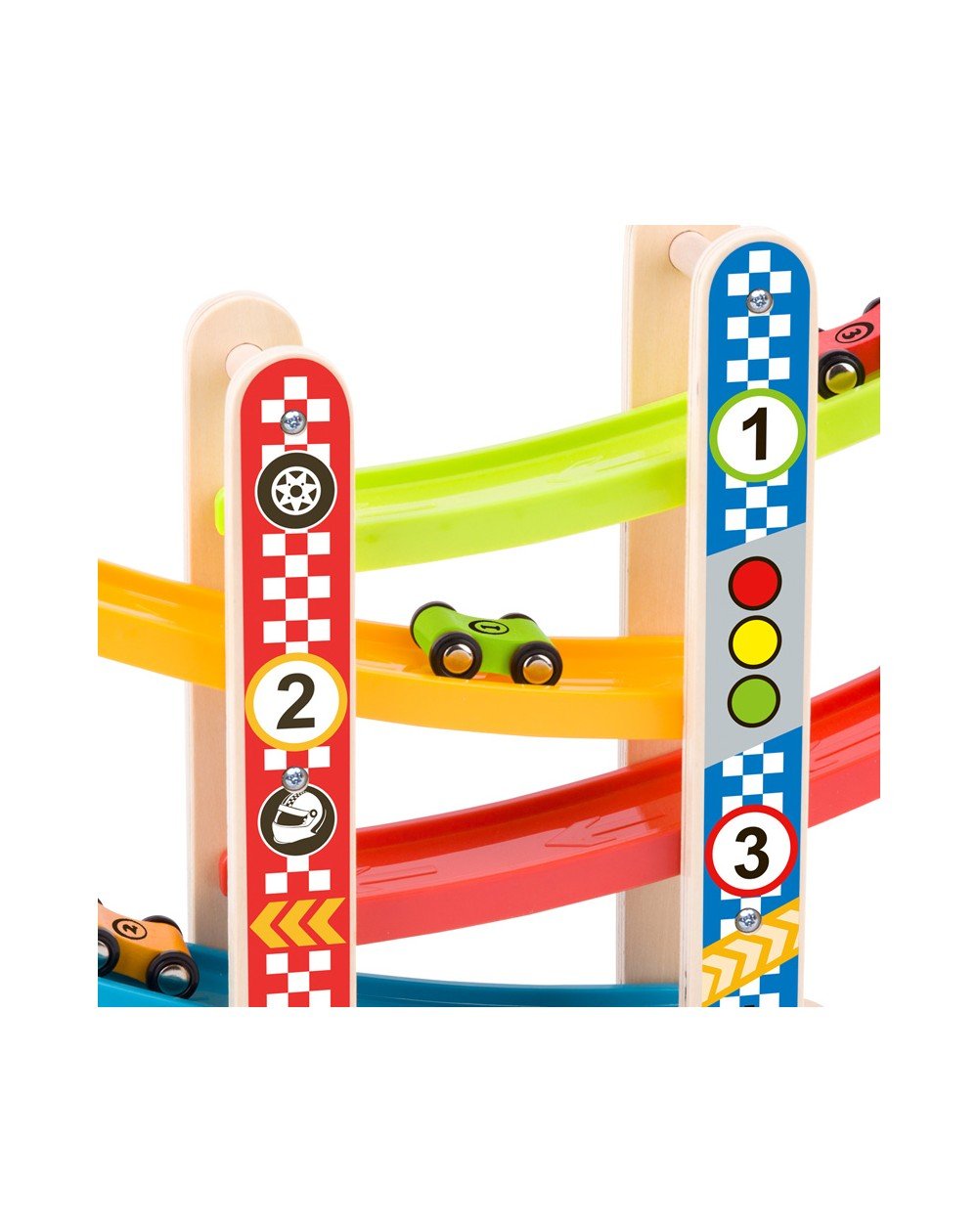 Torre de deslizamento c/ 4 carros Andreu Toys - O Gato das Fraldas