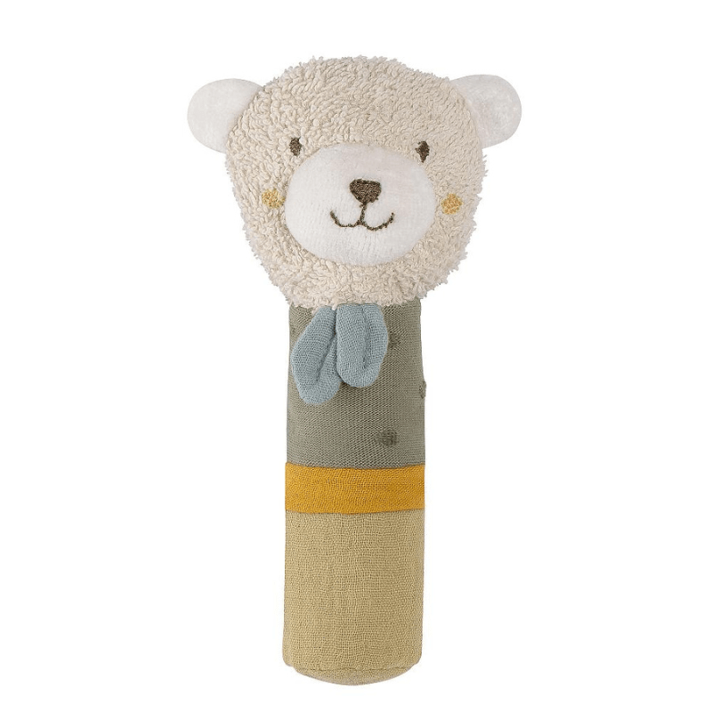 Urso Bastão com Chocalho, Fehn Natur - O Gato das Fraldas