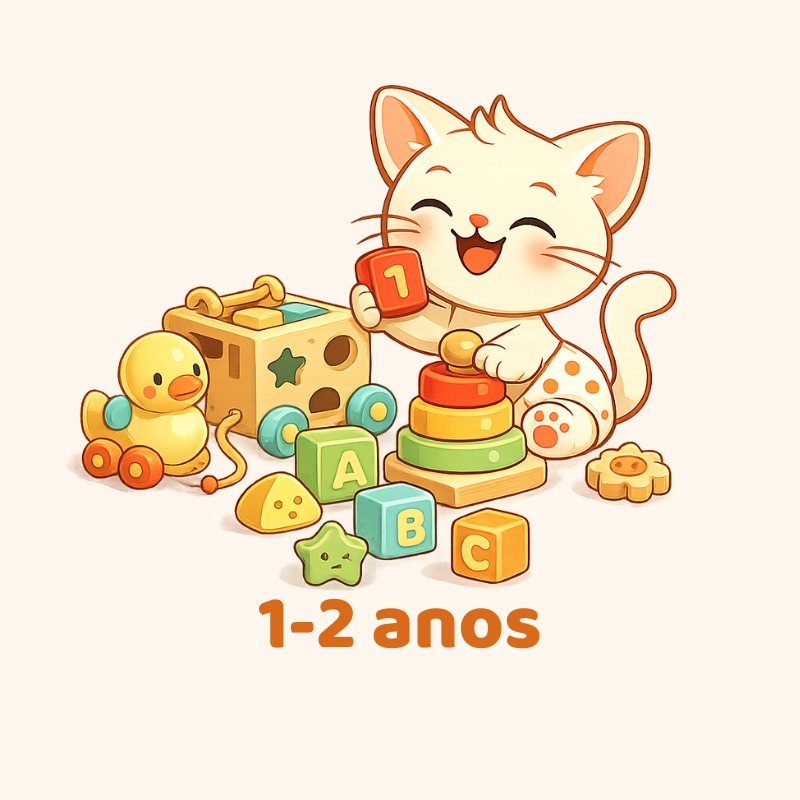 Brinquedos educativos 1-2 anos