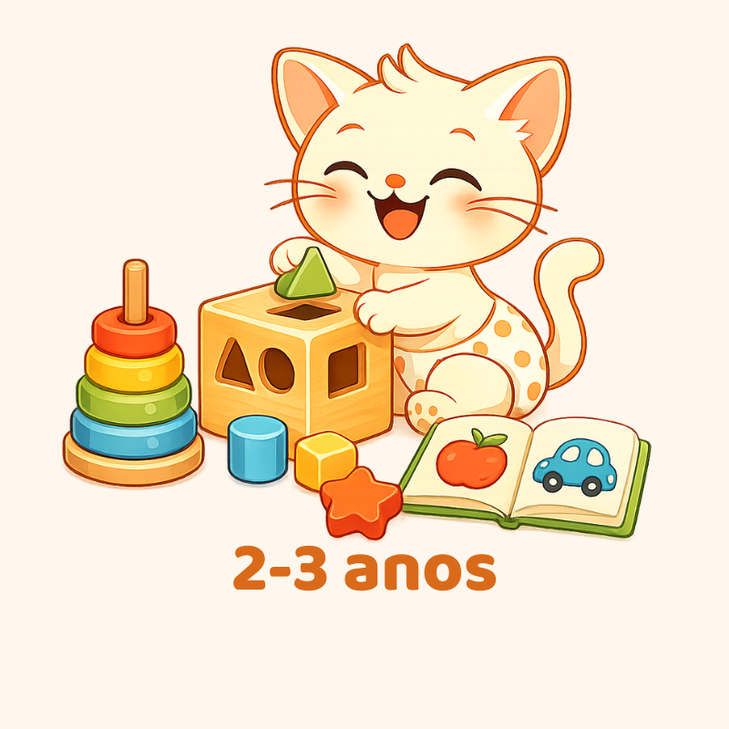 Brinquedos educativos 2-3 anos