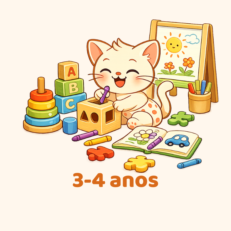 Brinquedos educativos 3-4 anos