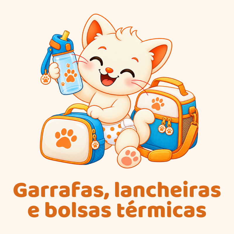 Garrafas, lancheiras e bolsas térmicas