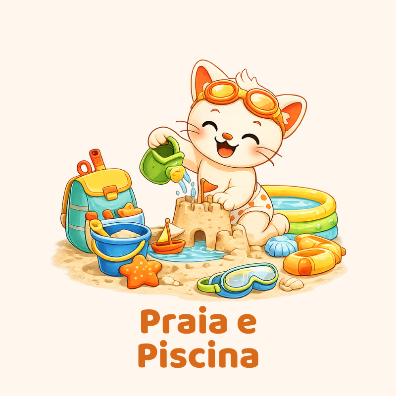 Praia e Piscina 3-4 anos