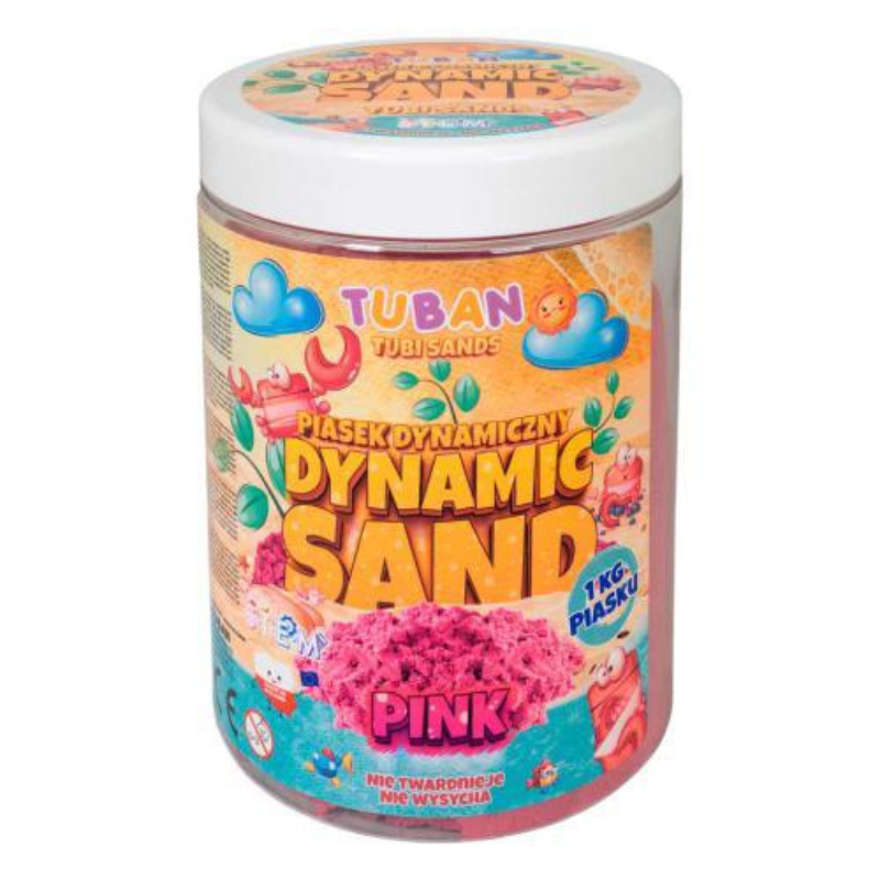 Areia Cinética Tuban Rosa 1kg