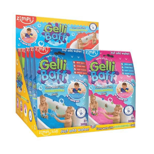 Atividade Sensorial Gelli Baff cores mistas 300 gr. - Zimpli Kids - O Gato das Fraldas