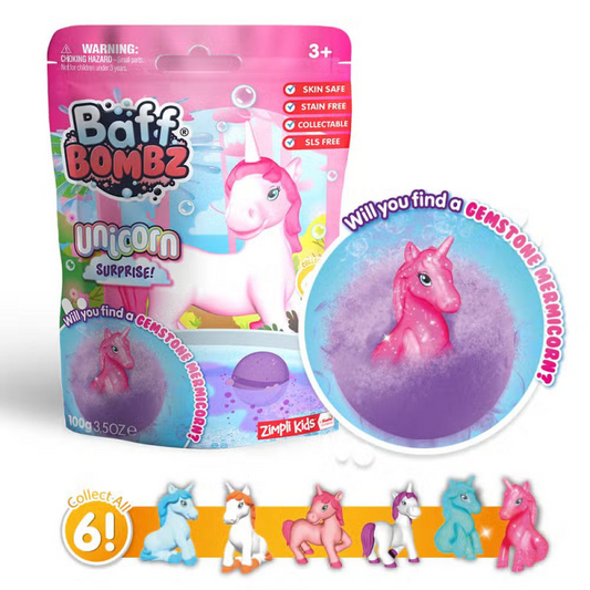 Bomba de banho Sensorial Baff Bombz, Unicórnio Surpresa - Zimpli Kids