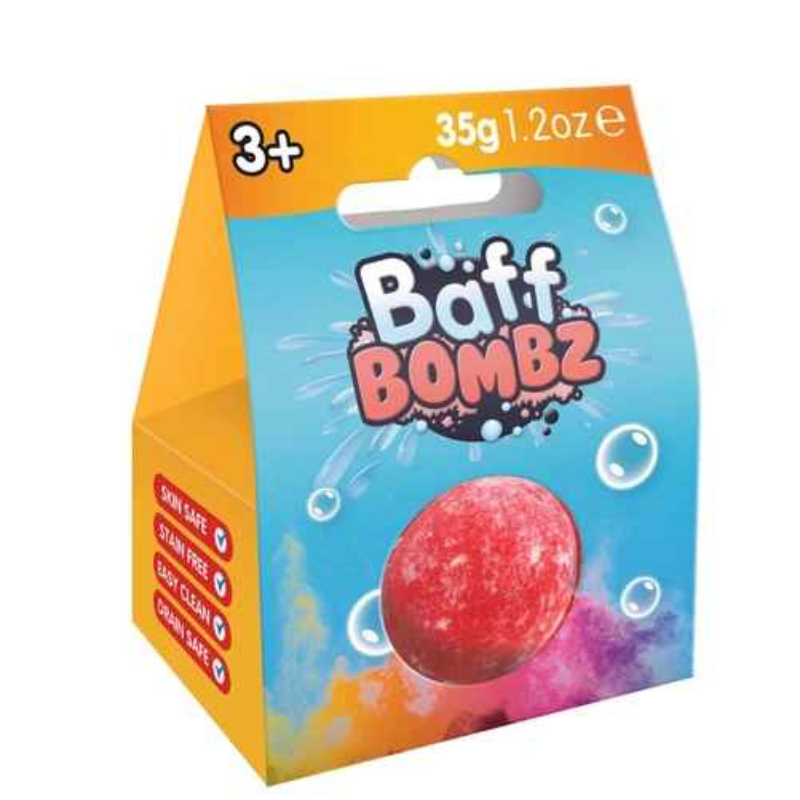 Bomba de banho sensorial baff bombz com cheiro da Zimpli Kids