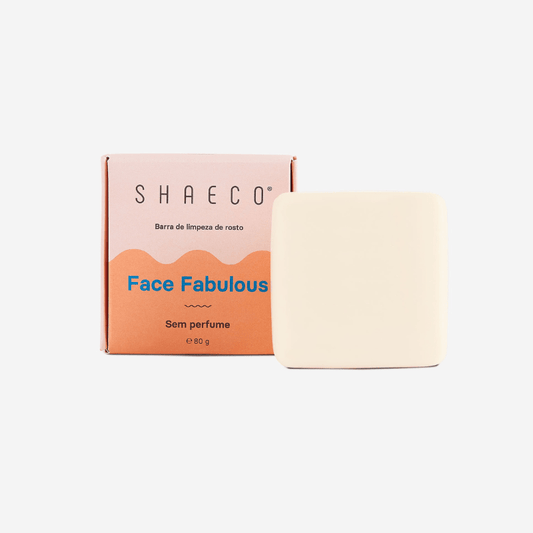 Barra de Limpeza de Rosto Face Fabulous 80 g Shaeco - O Gato das Fraldas