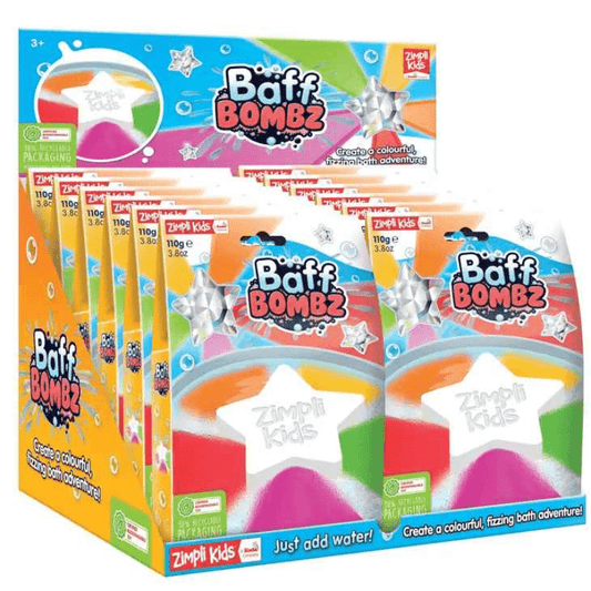 Bomba de banho Sensorial Baff Bombz, estrela - Zimpli Kids - O Gato das Fraldas