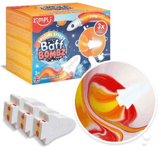 Bomba de banho Sensorial Foguetão 3 und. - Zimpli Kids - O Gato das Fraldas