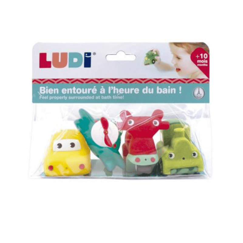 Brinquedos de Banho Esguichadores – Pack com 4 Flutuantes, Ludi - O Gato das Fraldas