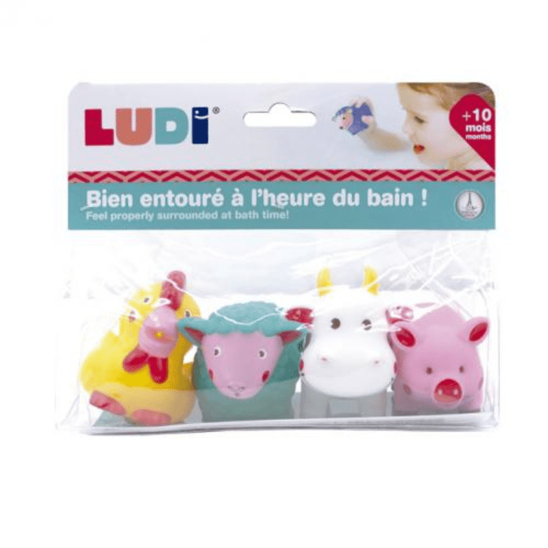 Brinquedos de Banho Esguichadores – Pack com 4 Flutuantes, Ludi - O Gato das Fraldas