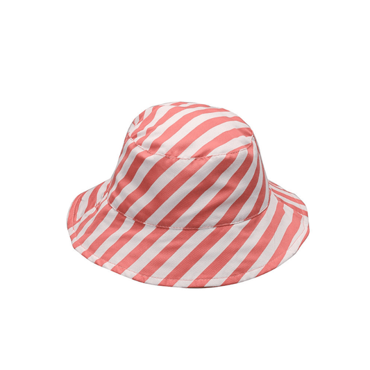 Chapéu Infantil Reversível UV30 Stripes Bloom & Blush, Monnëka - O Gato das Fraldas