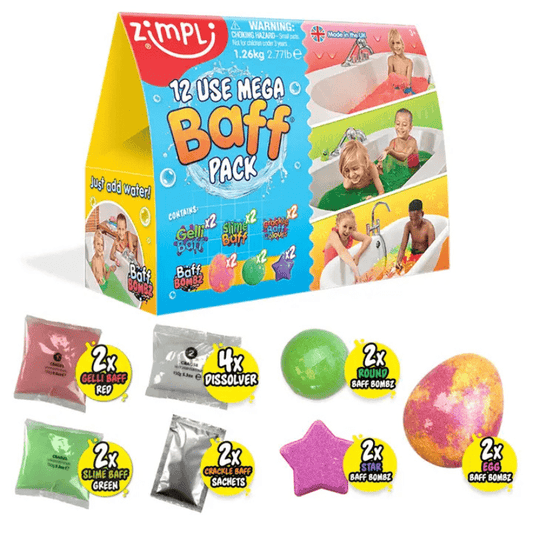 Conjunto Sensorial Mega Baff Pack 12, Zimpli Kids - O Gato das Fraldas