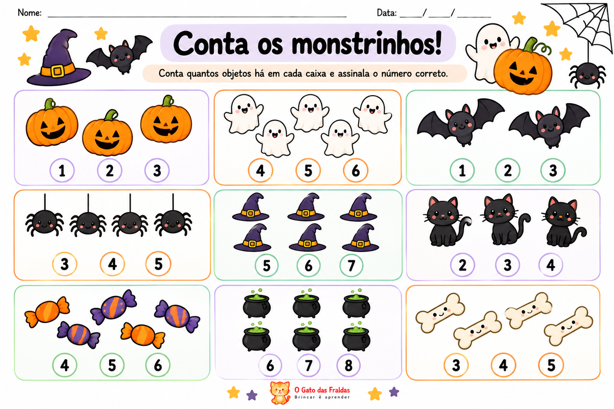 Conta os monstrinhos!