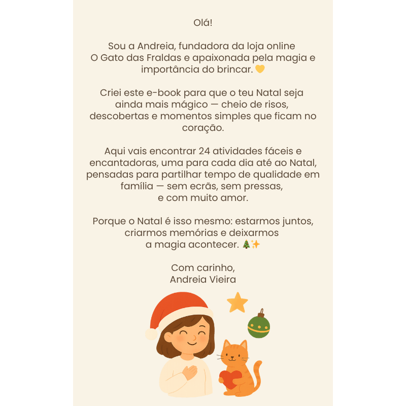 E - book 24 Atividades de Natal - O Gato das Fraldas - O Gato das Fraldas