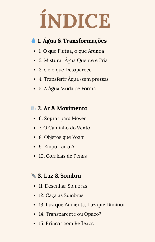 E - book - 25 Experiências para crianças curiosas - O Gato das Fraldas - O Gato das Fraldas