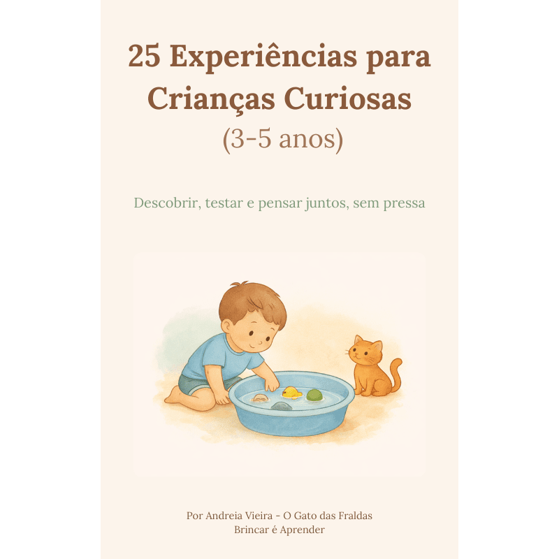 E - book - 25 Experiências para crianças curiosas - O Gato das Fraldas - O Gato das Fraldas