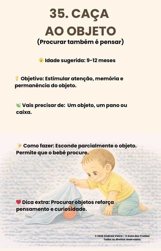 E - book 40 Atividades para o Primeiro Ano do Teu Bebé (0–12 meses) - O Gato das Fraldas