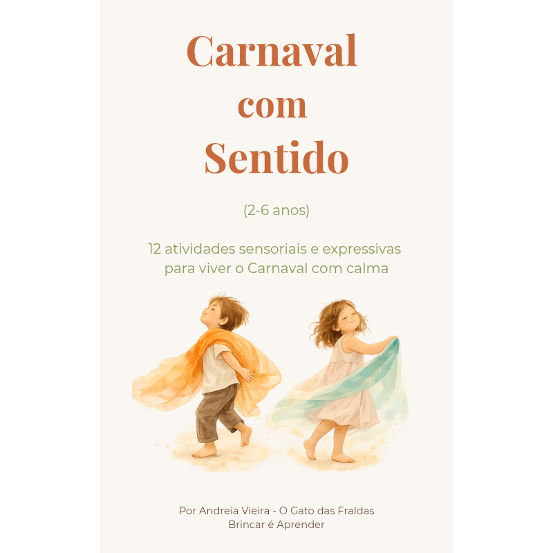 E - book - Carnaval com Sentido, atividades de Carnaval - O Gato das Fraldas