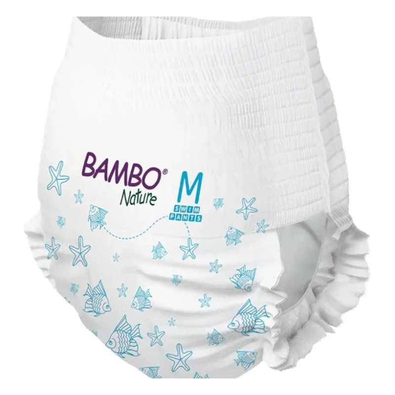 Fraldas de Banho Bambo Nature T/M 12 un