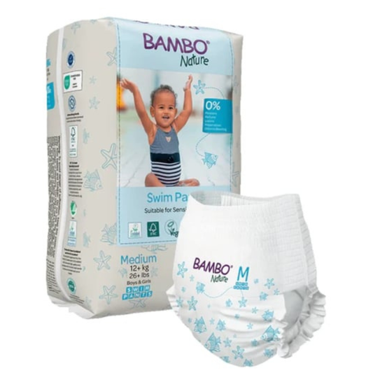 Fraldas de Banho Bambo Nature T/M 12 un
