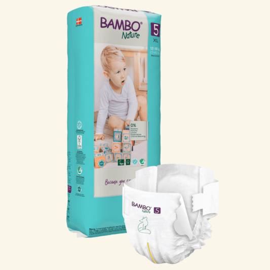 Fraldas T5, (12 - 18 kg), 44 und, pack XL, Bambo Nature - O Gato das Fraldas