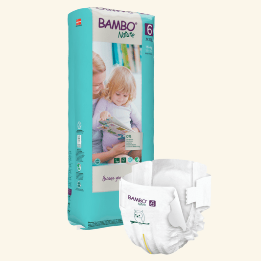 Fraldas T6, (+16 kg), 40 und, pack XL, Bambo Nature - O Gato das Fraldas