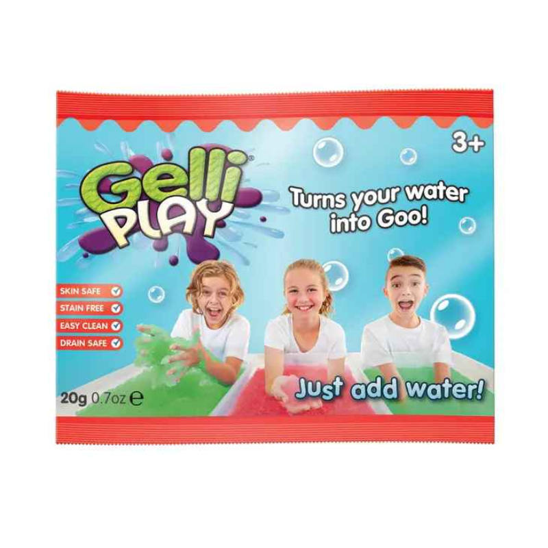 Atividade sensorial Gelli play saqueta de 20gr.