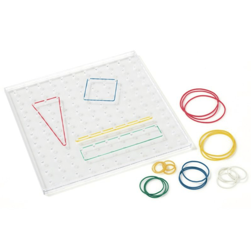 Geoplano Transparente Quadrado 23x23 cm – Miniland - O Gato das Fraldas