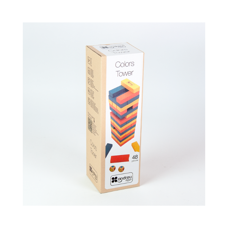 Torre de empilhar colorida Andreu Toys